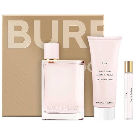 burberry her set|Burberry aftershave gift set.